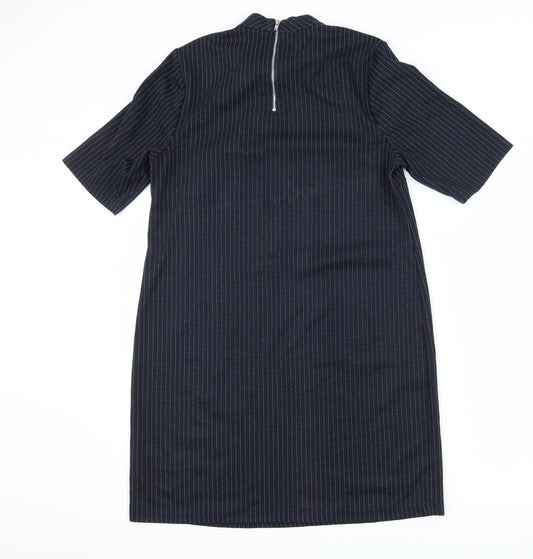 New Look Womens Blue Striped Shift Size 10