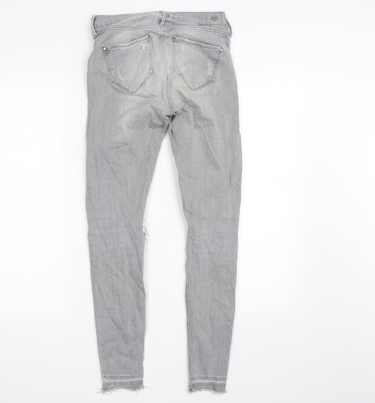 River Island Womens Grey Denim Skinny Jeans Size 8 L26 in