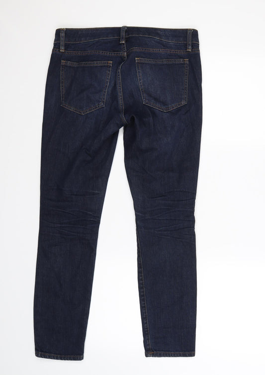 Gap Womens Blue Denim Straight Jeans Size 26 L28 in