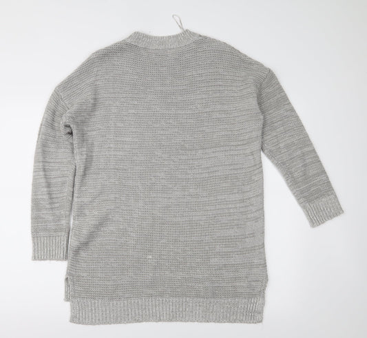 Papaya Womens Grey Knit Pullover Jumper Size M