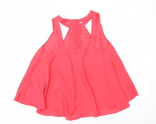 ASOS Womens Pink Basic Blouse Size 10
