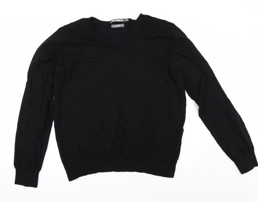 Woolworths Mens Black Pullover Jumper Size XL