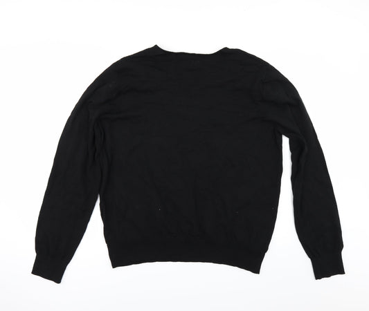 Woolworths Mens Black Pullover Jumper Size XL