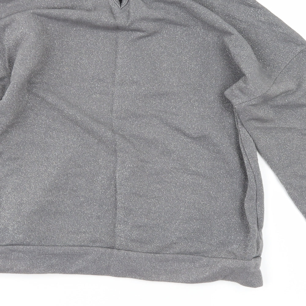 TU Girls Silver Pullover Sweatshirt Size 14 Years