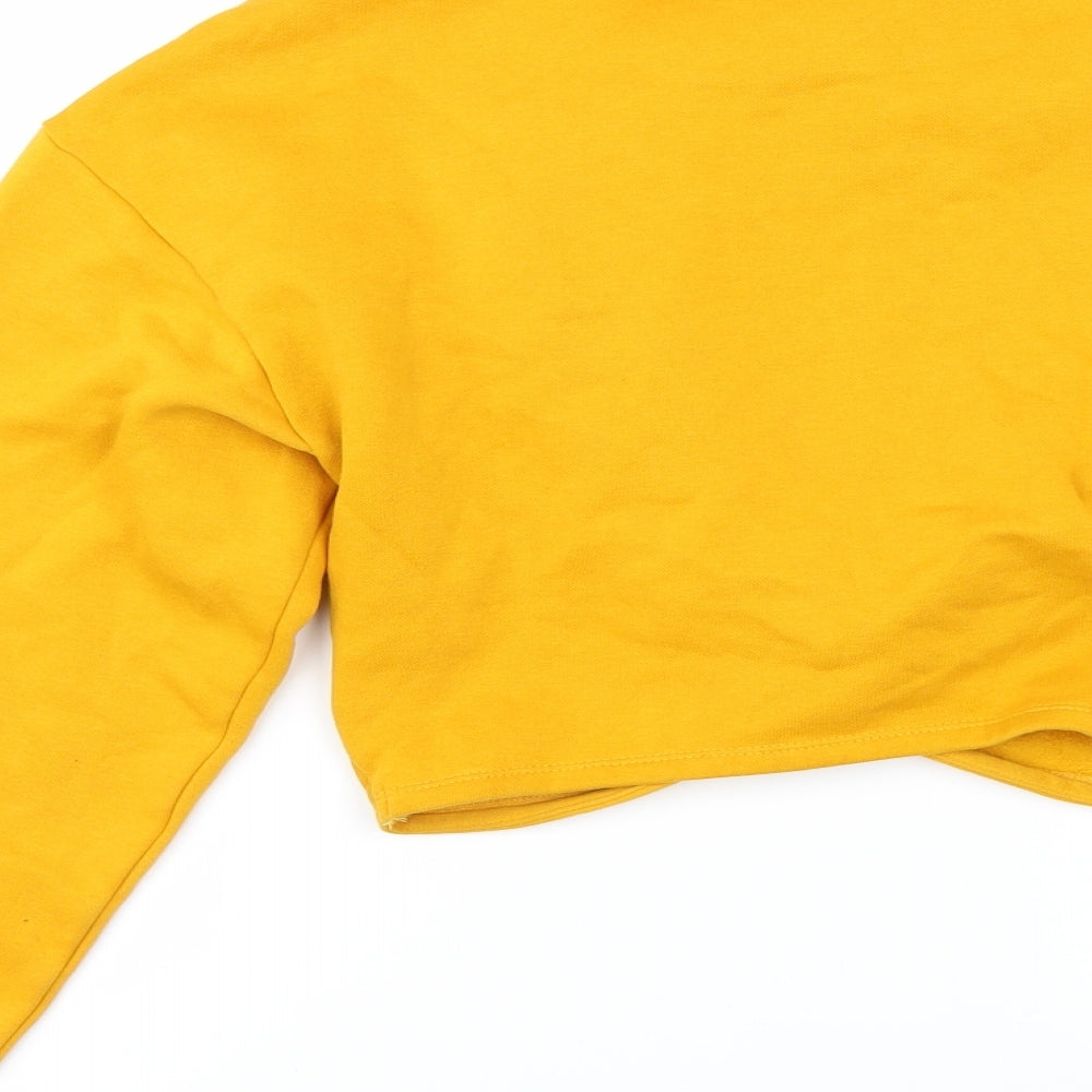 Divided by H&M Womens Yellow Pullover Sweatshirt Size S