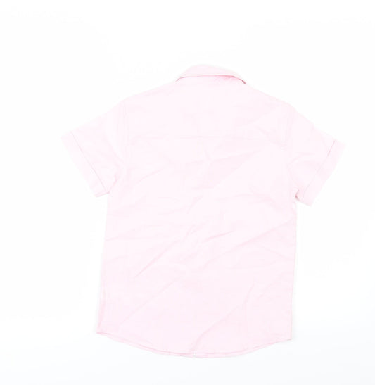 Primark Boys Pink Basic Button-Up Size 7-8 Years