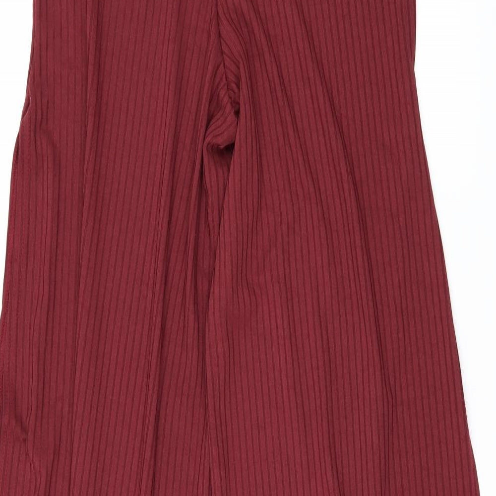 New Look Womens Red Trousers Size 10 L29 in - Slits up the side