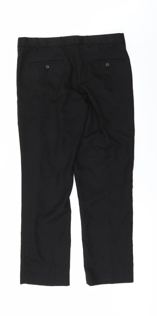 Matalan Mens Black Rain Trousers Trousers Size 34 in L29 in