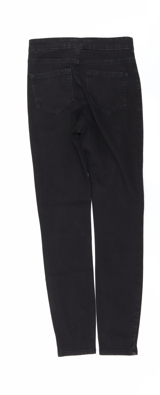Denim & Co. Womens Black Denim Skinny Jeans Size 6 L27 in