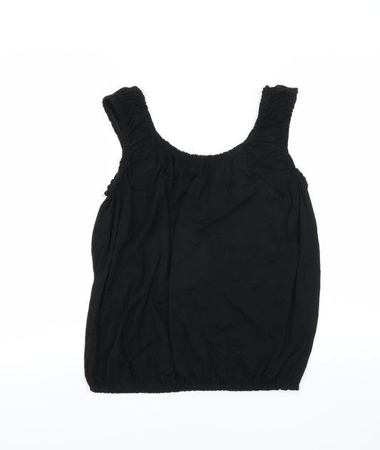Preworn Womens Black Basic Blouse Size S