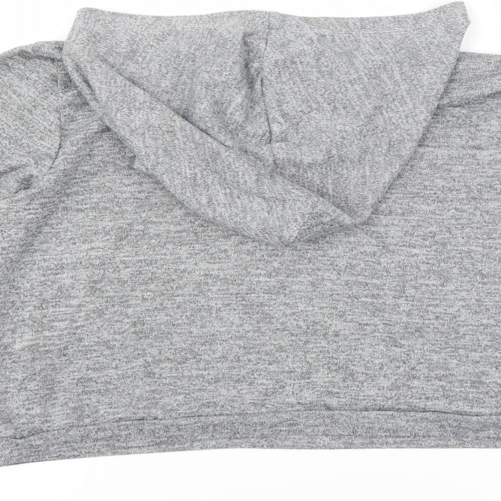 Brand and care label for New Look girls’ grey pullover hoodie, size 14-15, years - brooklyn nyc