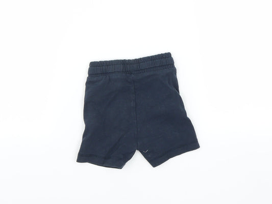 Mothercare Boys Blue Cropped Trousers Size 3-6 Months - SHORTS
