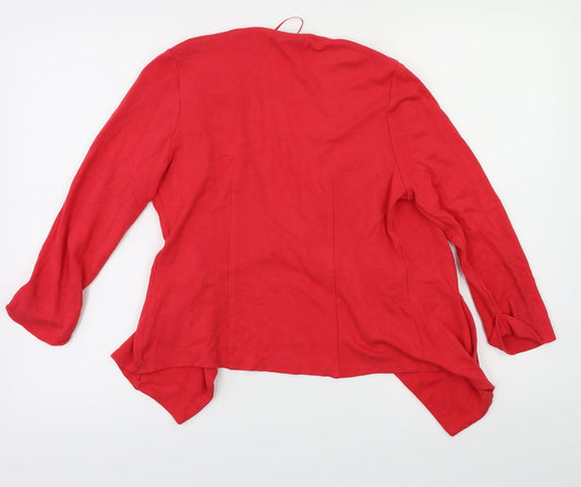 Wallis Womens Red Cardigan Jumper Size S