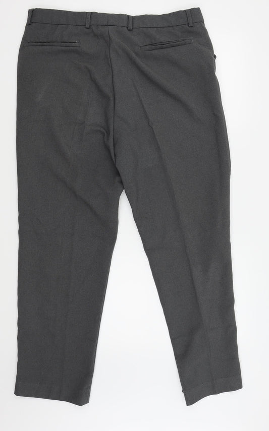 Denver Mens Grey Trousers Size S L28 in