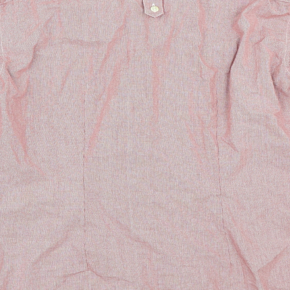 SUIT Mens Red Button-Up Size S