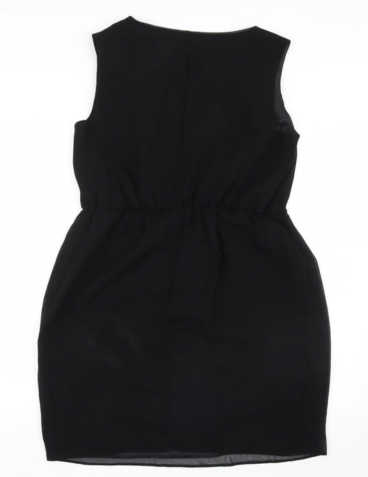 F&F Womens Black Mesh Mini Size 14