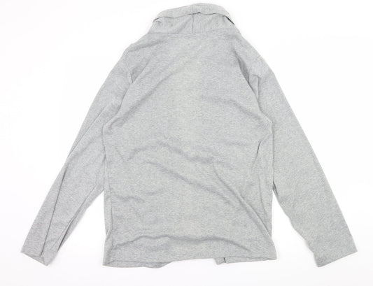 Siimhwrss Womens Grey Jersey Cardigan Jumper Size 2XL