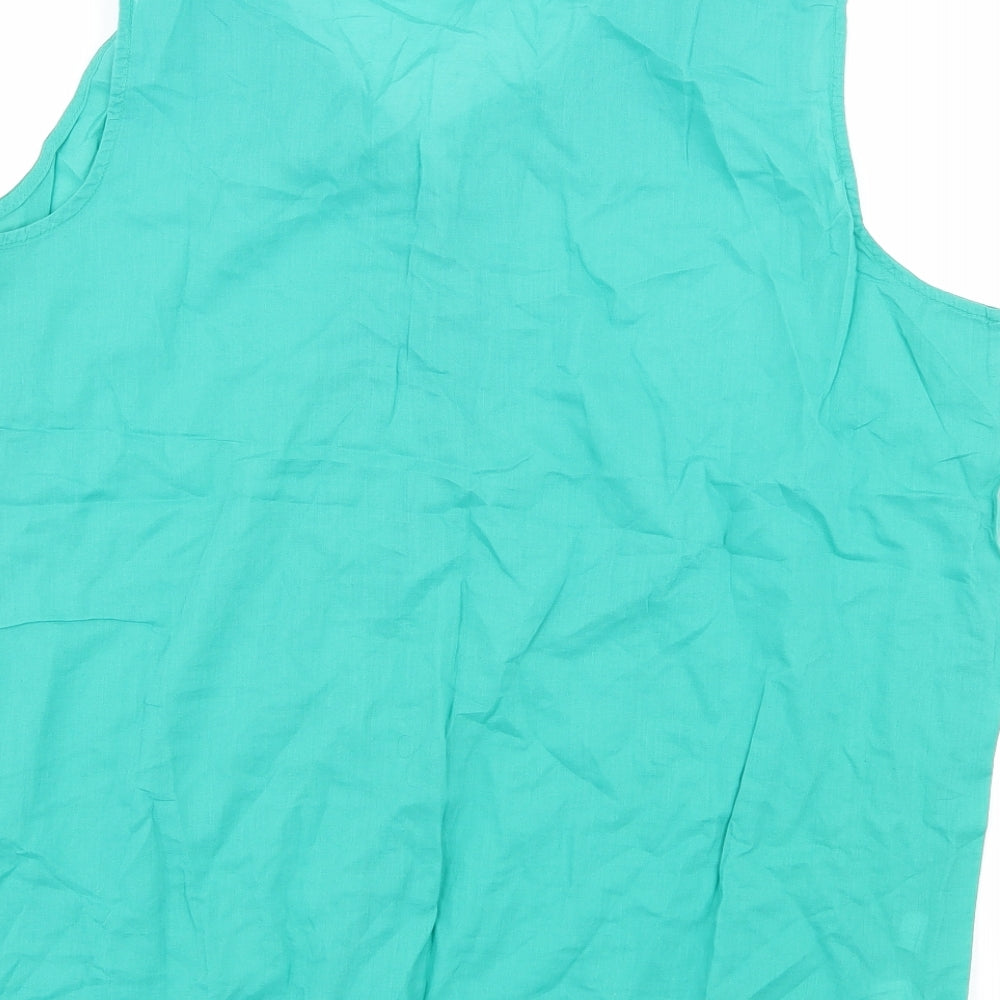 LOFT Womens Green Basic Blouse Size L