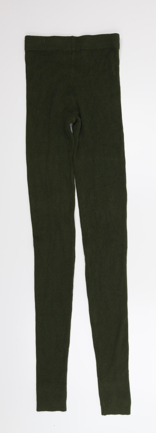 Emma & Ashley Womens Green Corduroy Jegging Leggings Size S L32 in