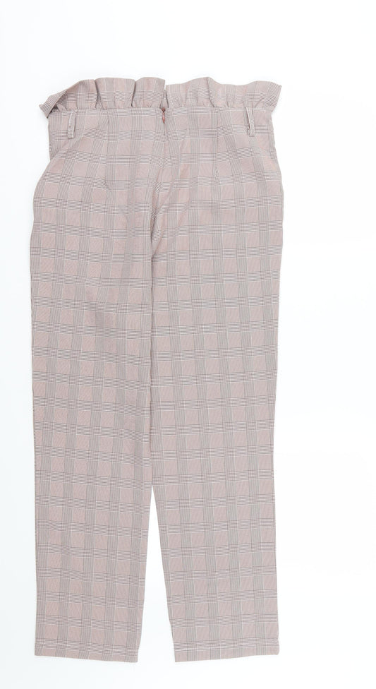 Retro & Icone Womens Red Striped Rayon Trousers Size L L26 in