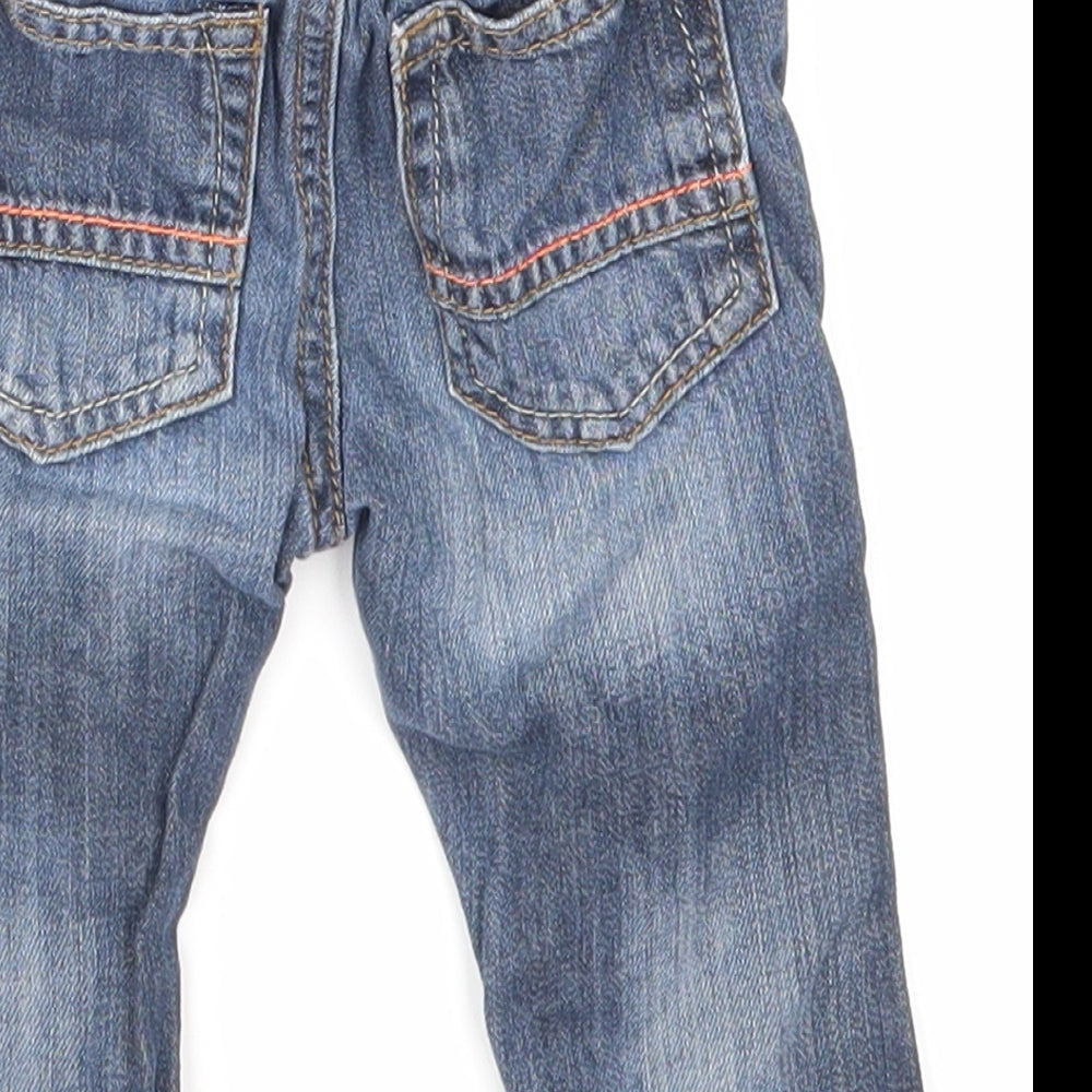NEXT Boys Blue Denim Cargo Jeans Size 6-9 Months