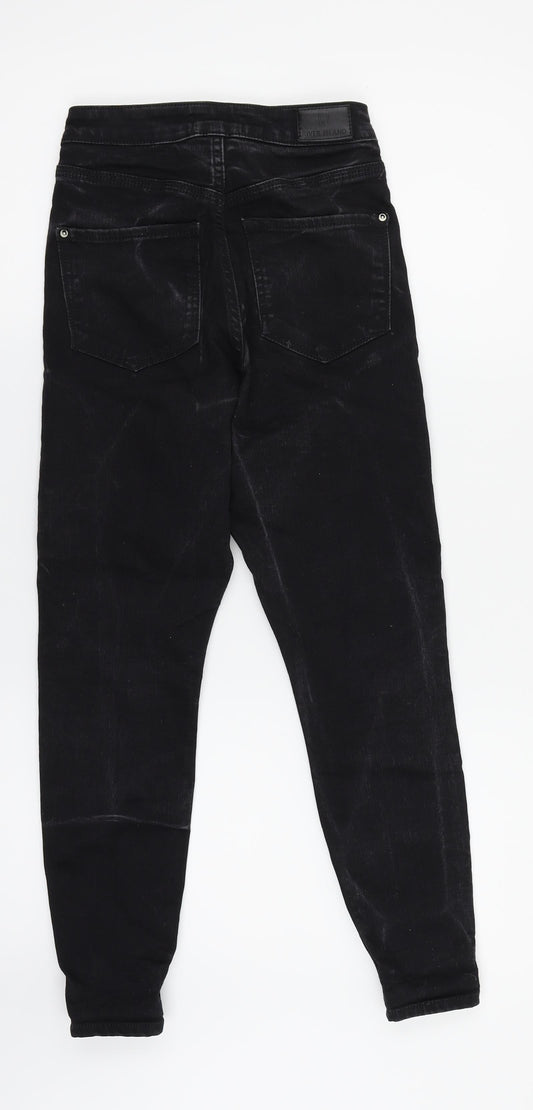 River Island Womens Black Skinny Jeans Size 6 L24 in