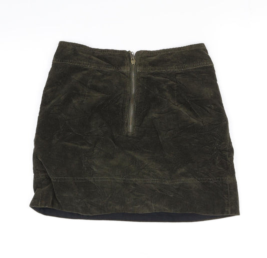 ken Womens Green Flare Skirt Size 8
