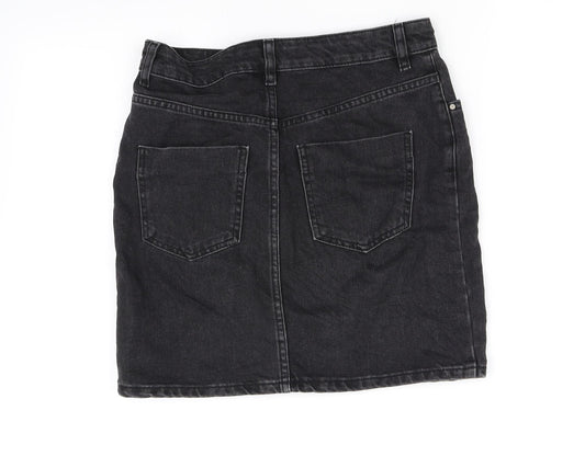 ASOS Womens Black Flare Skirt Size 8