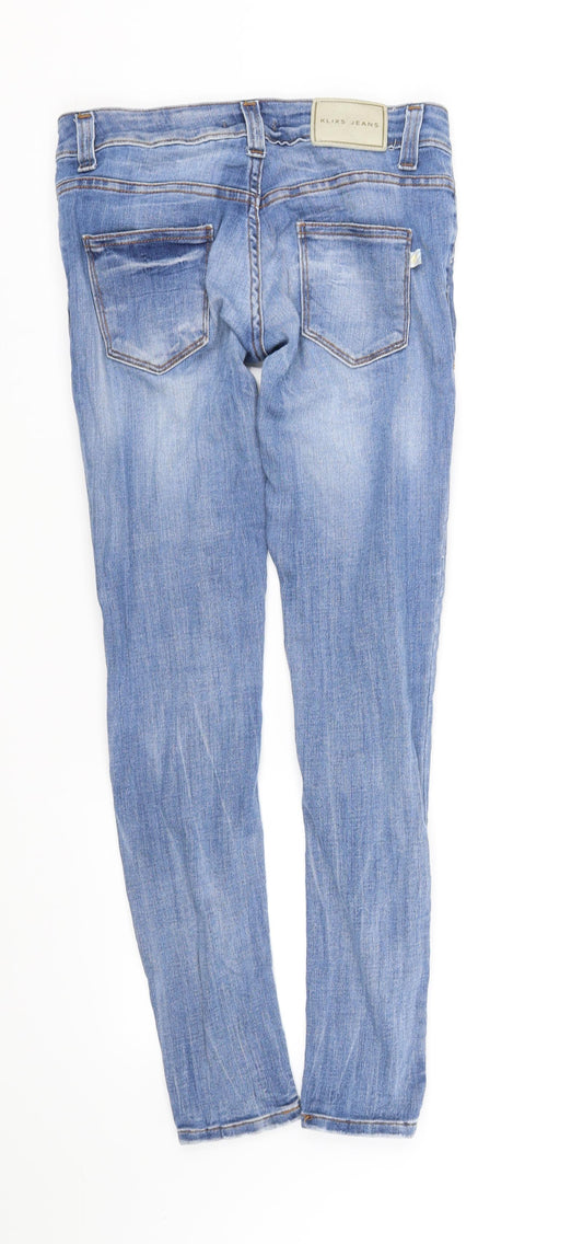 pre worn Womens Blue Straight Jeans Size S L30 in