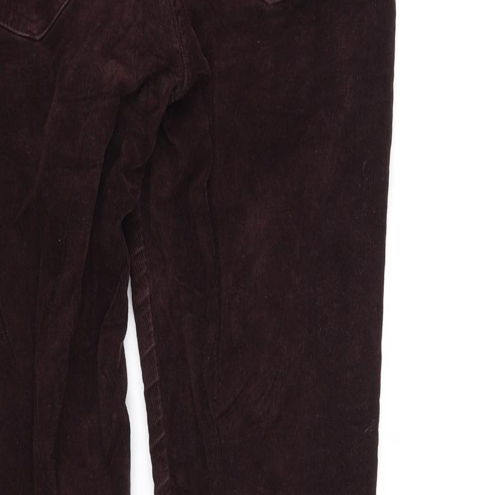 m&s Womens Purple Trousers Size 8 L30 in