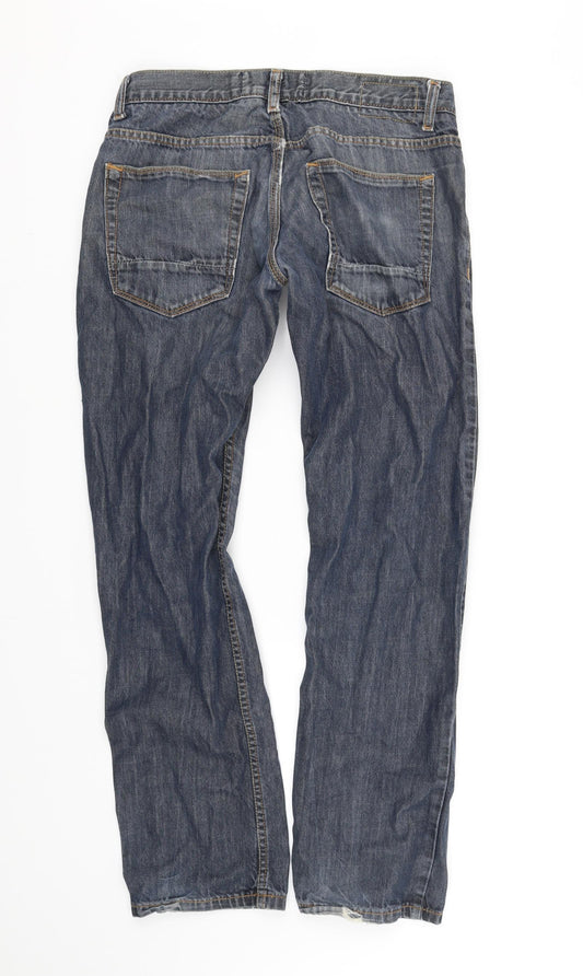 pre worn Womens Blue Straight Jeans Size 32 in L30 in