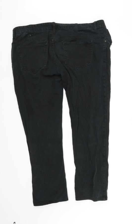 pre worn Mens Black Trousers Size L L30 in