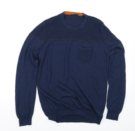 sisler Mens Blue Pullover Jumper Size M
