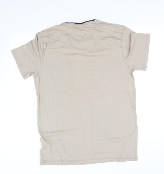 pre worn Womens Beige Basic T-Shirt Size 2XL