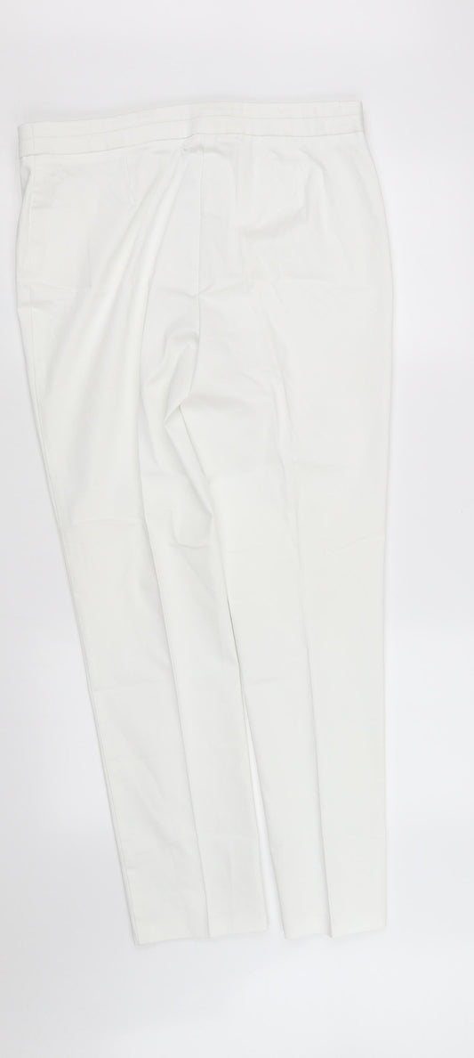 pre worn Womens White Straight Jeans Size 12 L32.5 in