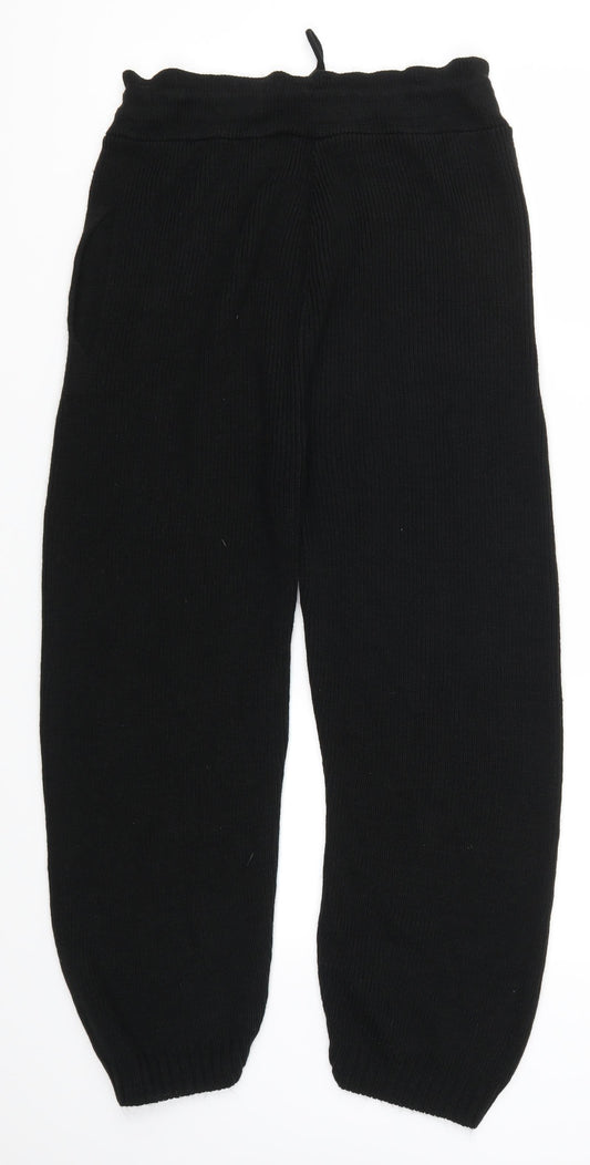 Preworn Womens Black Trousers Size M L23 in