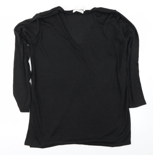 Femme Luxe Womens Black Pullover Jumper Size S
