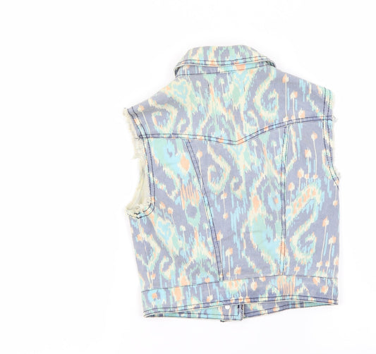 New Look Womens Multicoloured Camouflage Jacket Coat Size 8