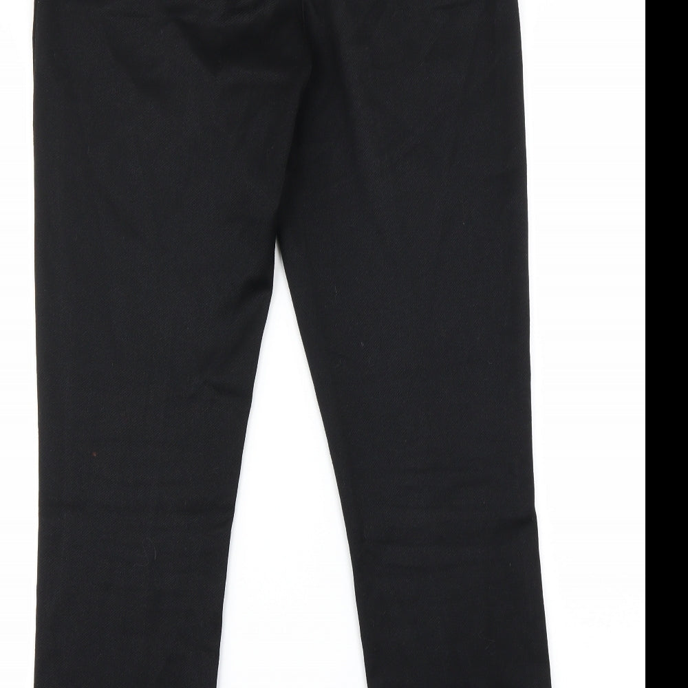 NEXT Womens Black Trousers Size 8 L24 in