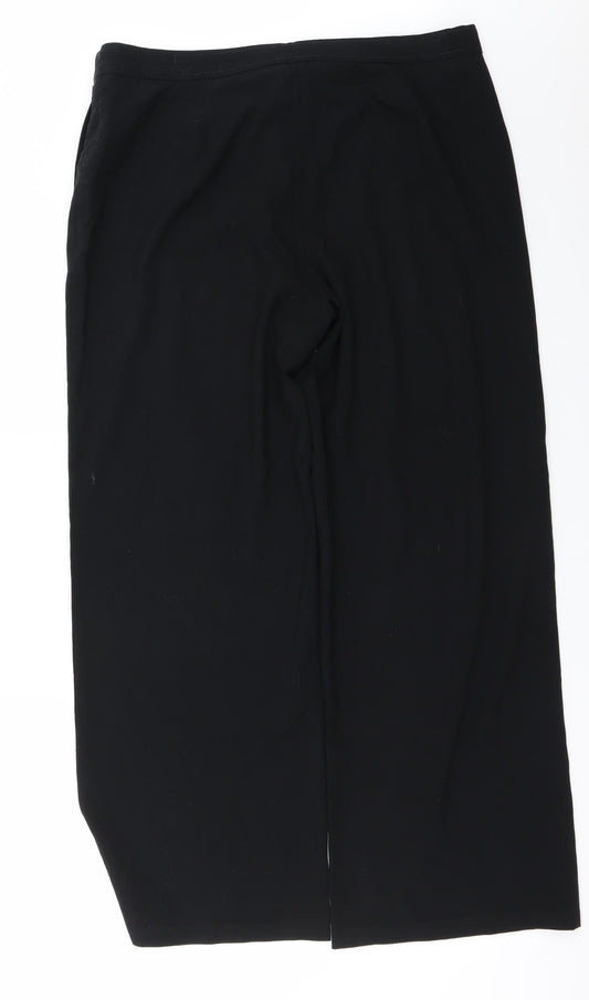 Marks and Spencer Womens Black Trousers Size 16 L27 in