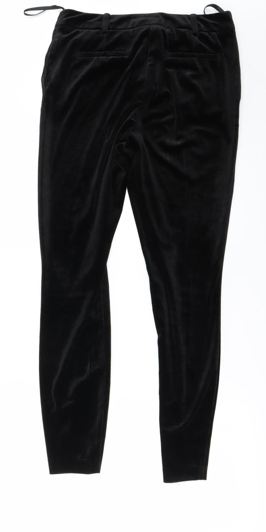 NEXT Womens Black Trousers Size 8 L25 in
