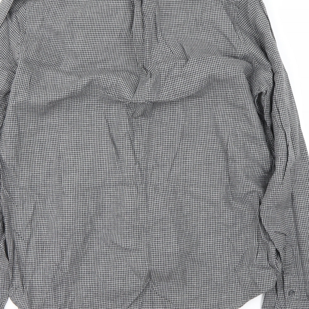 Cedar Wood State Mens Grey Button-Up Size M