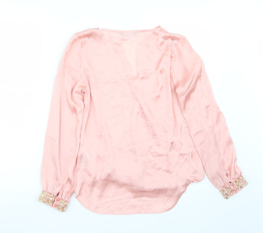 Dorothy Perkins Womens Pink Basic Blouse Size 8