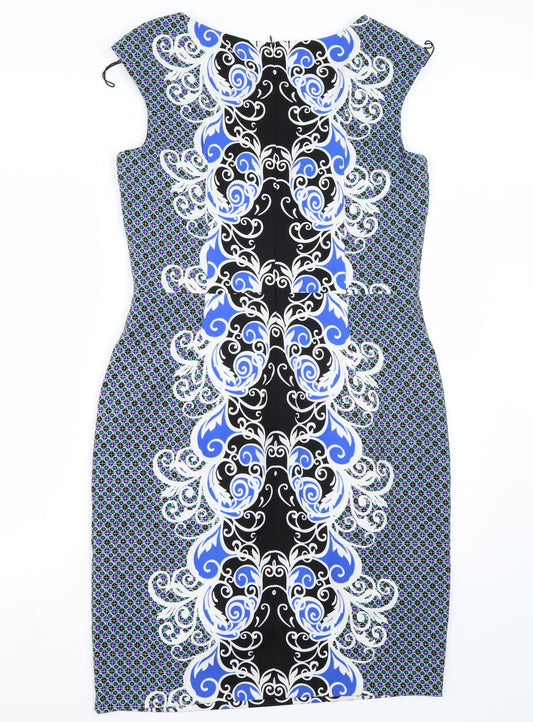 London Times Womens Black A-Line Size 14