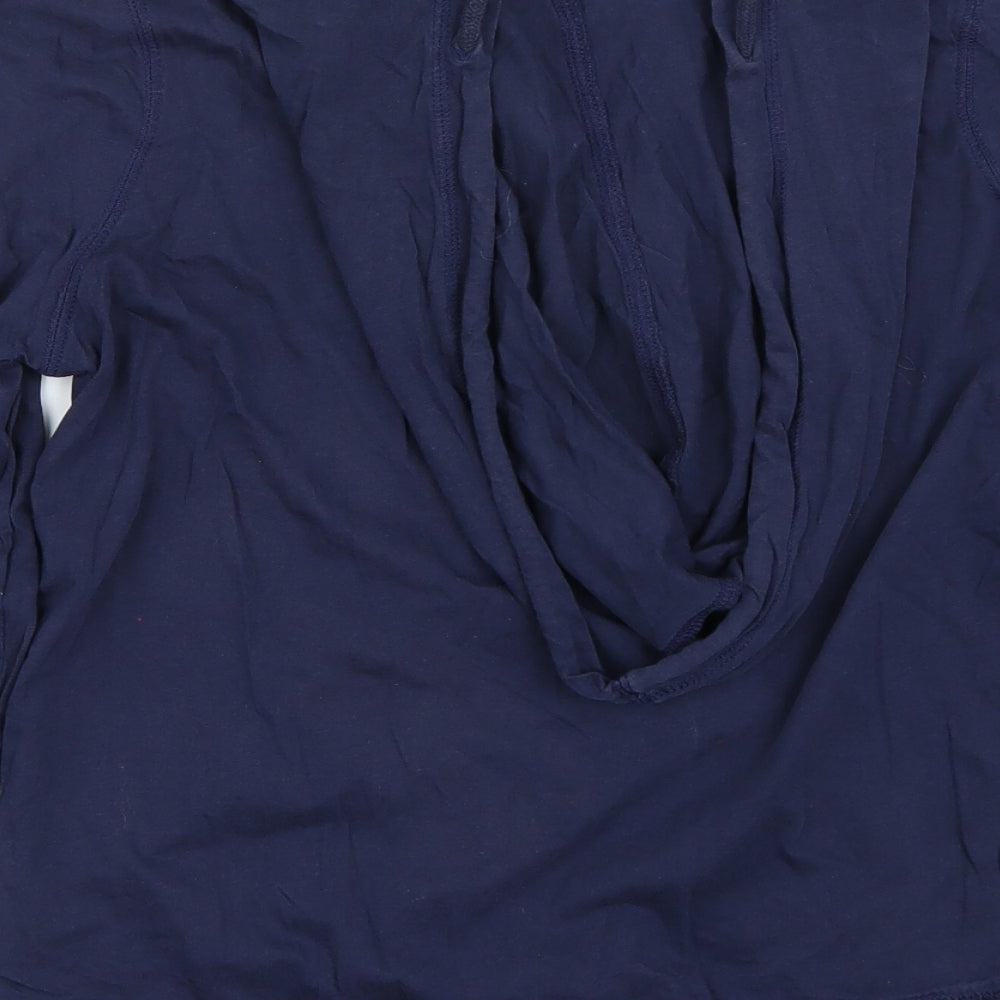 Brand and care label for George women’s blue jacket coat, size UK 10