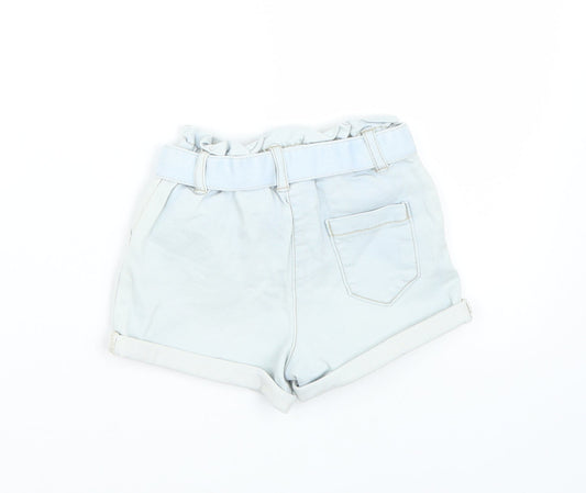 TU Girls Blue Cropped Trousers Size 6-9 Months
