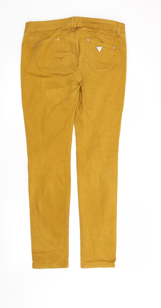 Preworn Womens Yellow Straight Jeans Size 32 L29 in