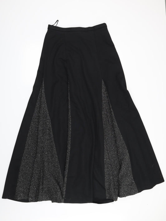 Preworn Womens Black A-Line Skirt Size 30 in