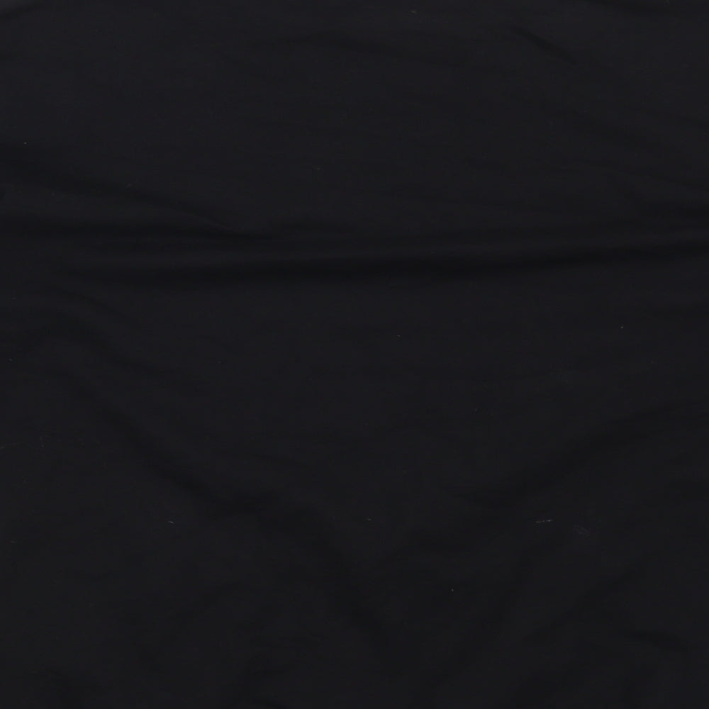 Brand and care label for Rebel boys’ black pullover sweatshirt, size 12-13, years - stars and stripes american flag