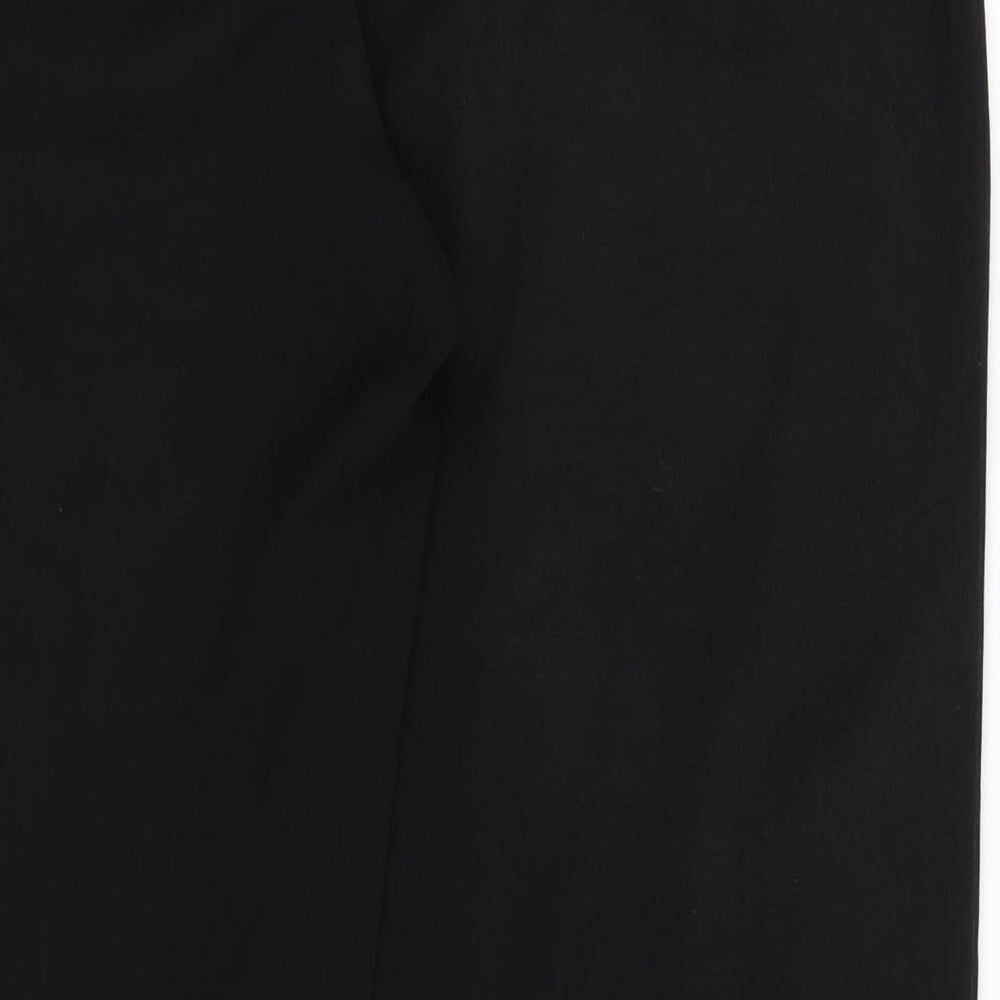 Brand and care label for Dorothy Perkins women’s black trousers, size UK 16, 26-inch leg